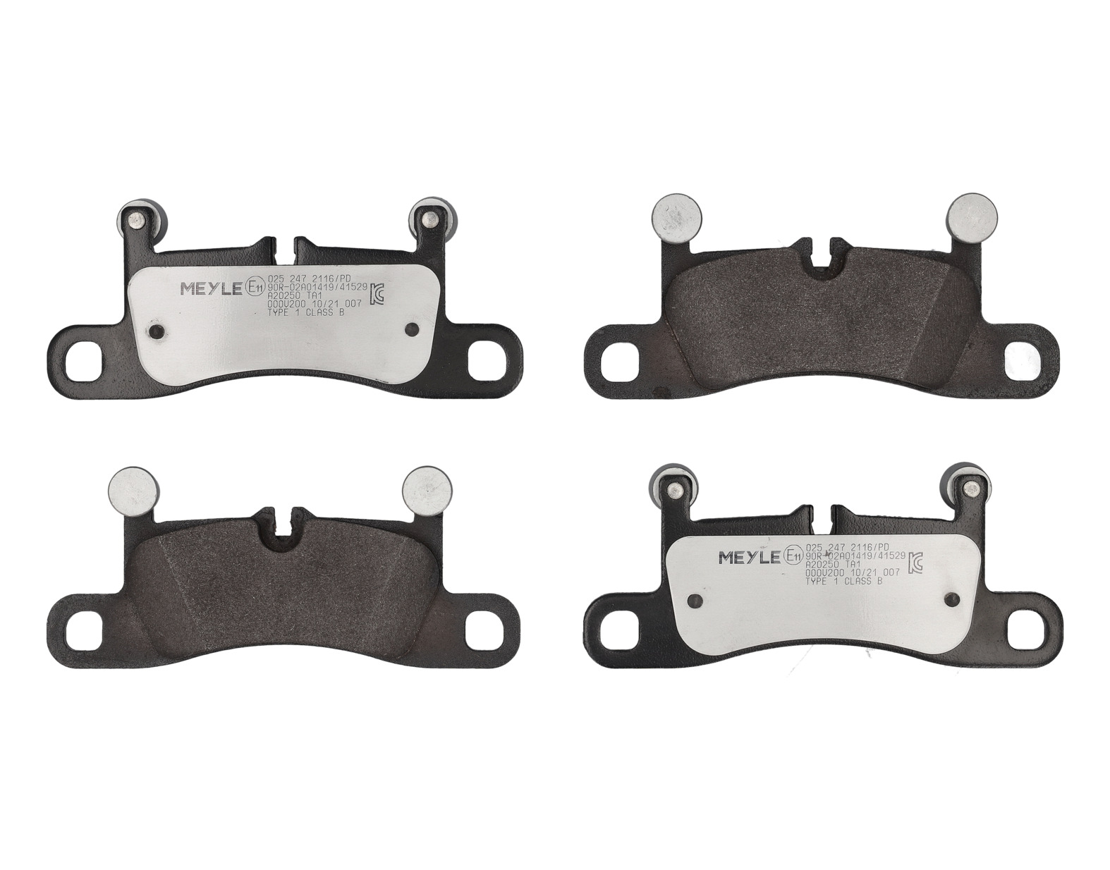 MEYLE Bremseklodser 0252472116pd bagaksel for PORSCHE VW