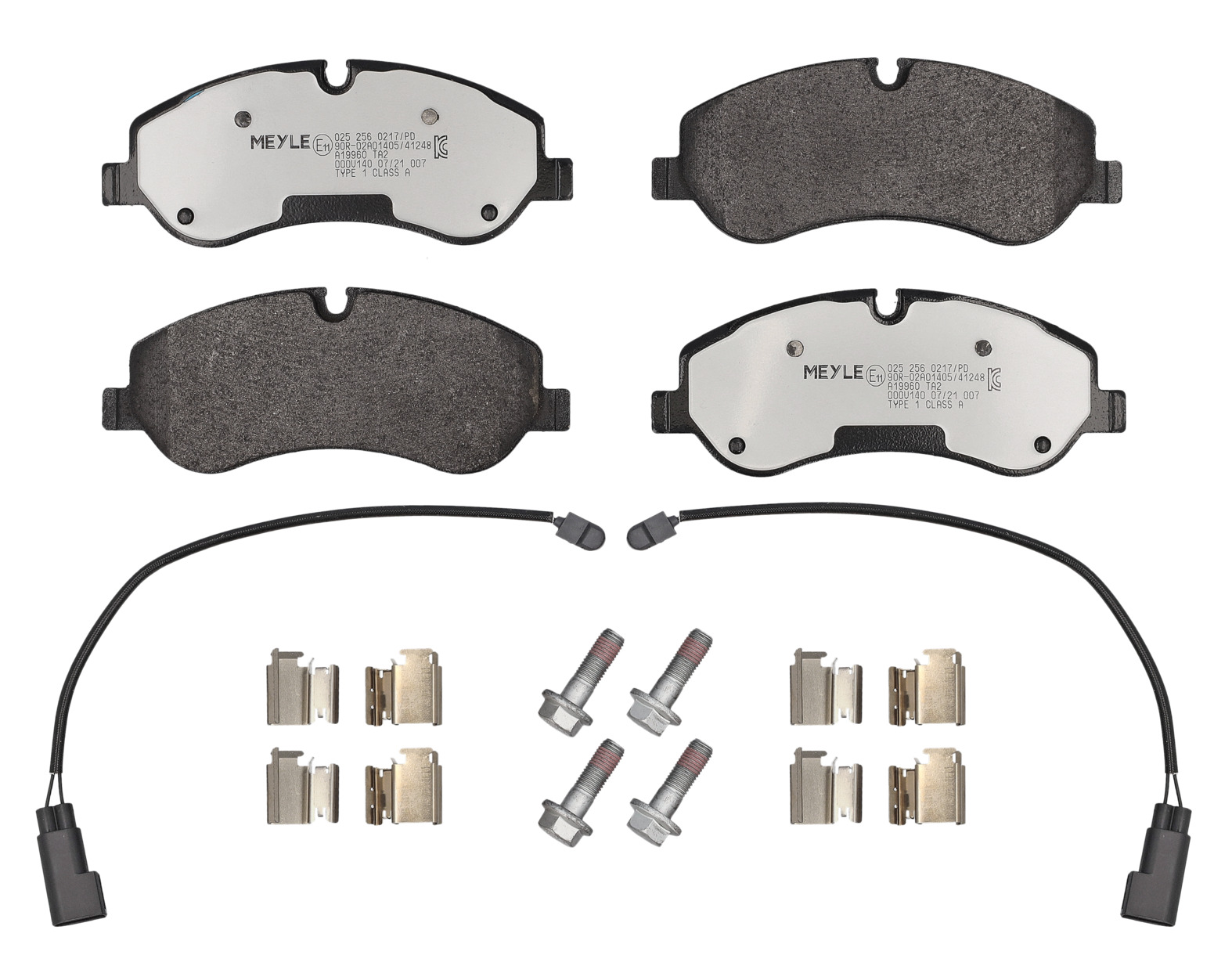 MEYLE Bremseklodser 0252560217pd foraksel for FORD