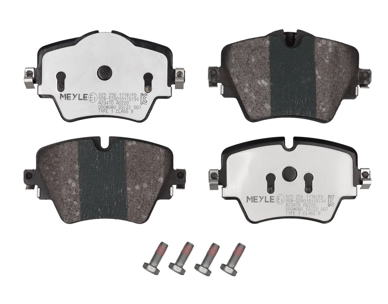 MEYLE Bremseklodser 0252561718pd foraksel for BMW MINI TOYOTA
