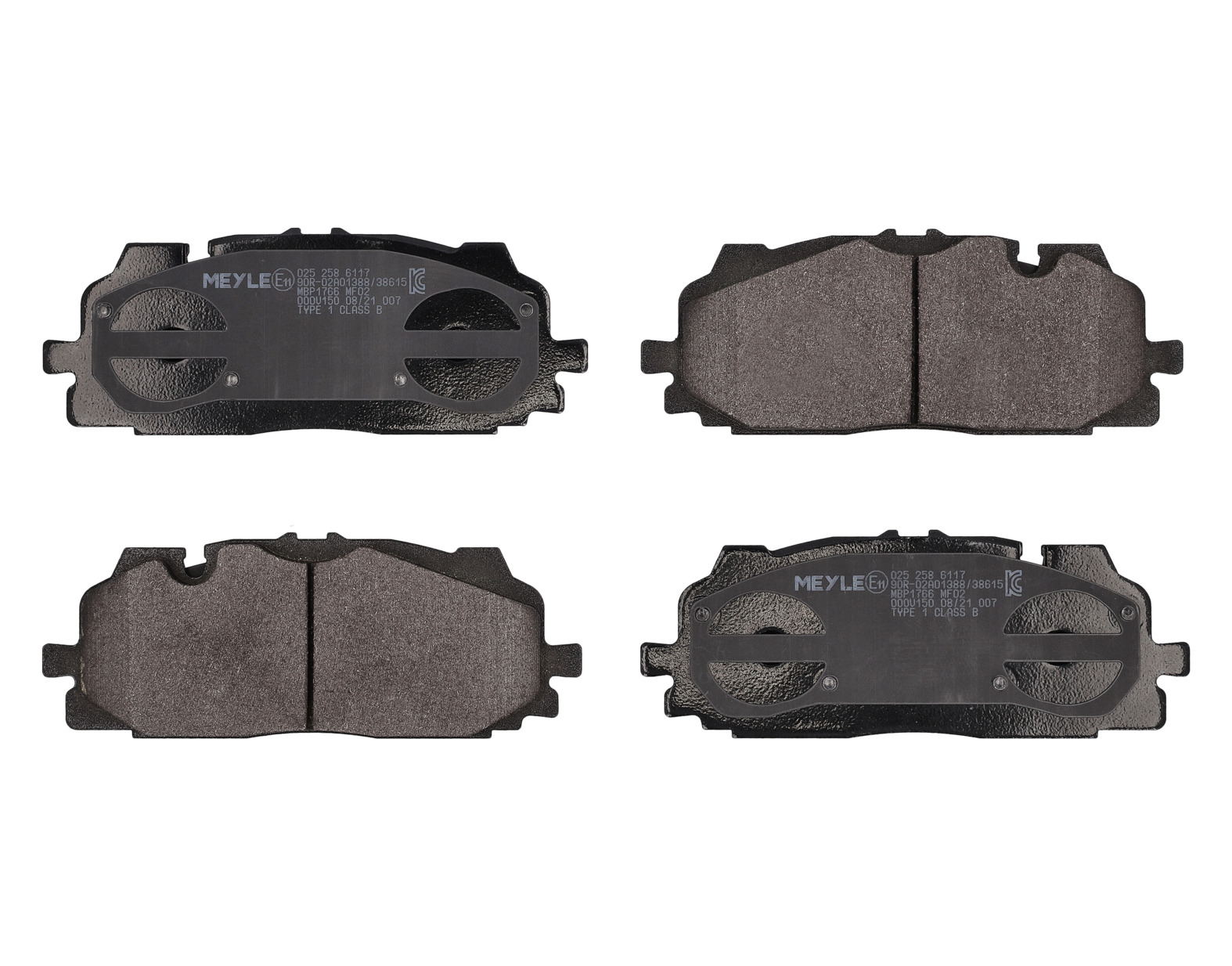 MEYLE Bremseklodser 0252586117 foraksel for AUDI VW