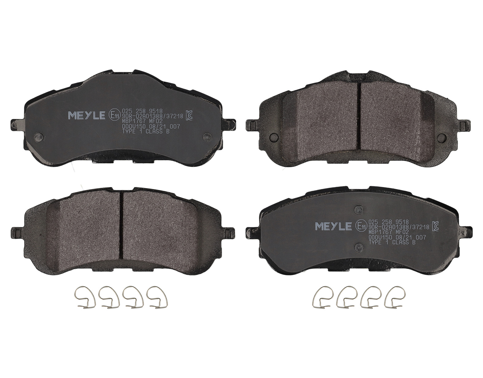 MEYLE Bremseklodser 0252589518 foraksel for VAUXHALL CITROËN PEUGEOT TOYOTA