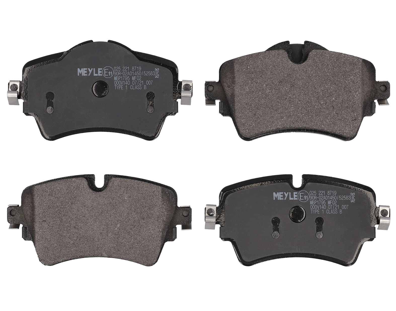 MEYLE Bremseklodser 0252218719 foraksel for MINI BMW