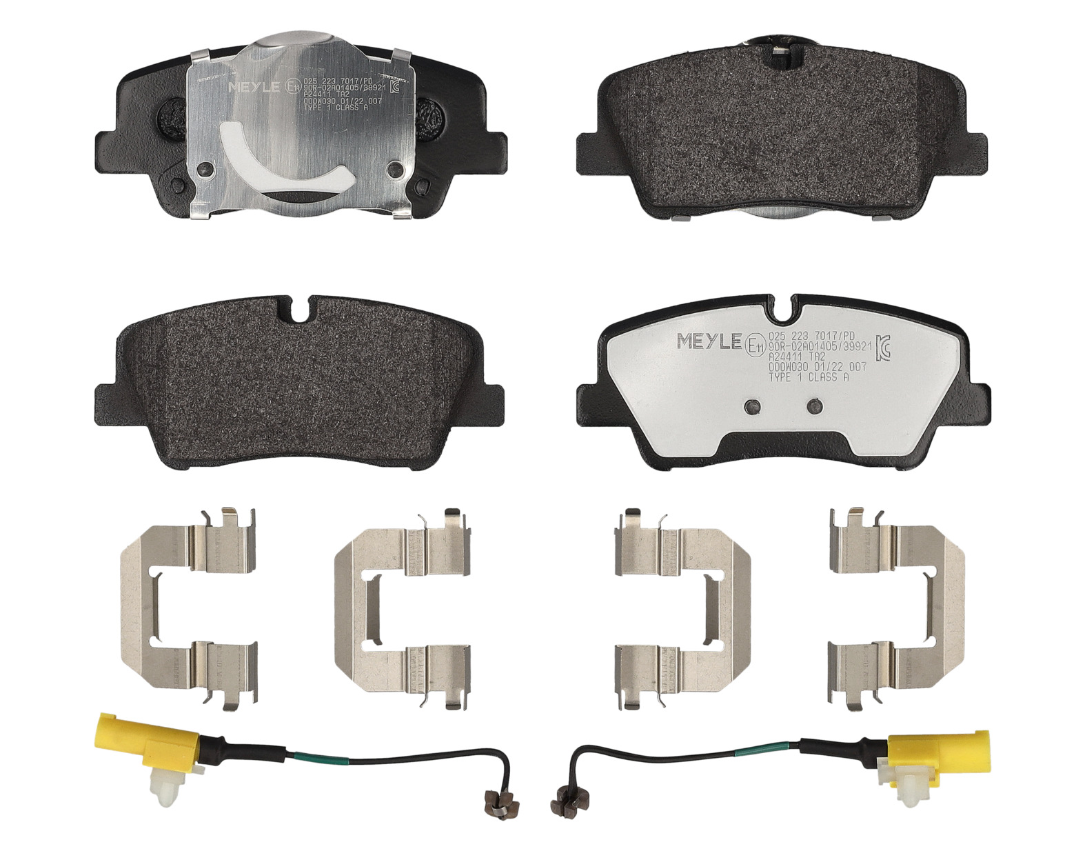 MEYLE Bremseklodser 0252237017pd bagaksel for HYUNDAI