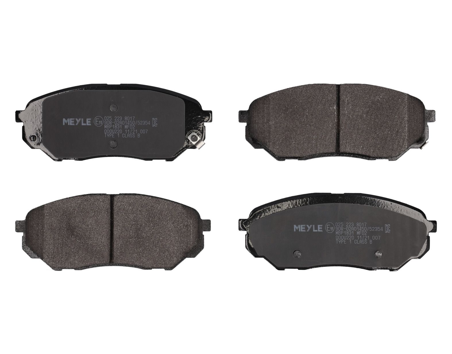 MEYLE Bremseklodser 0252238017 foraksel for HYUNDAI KIA
