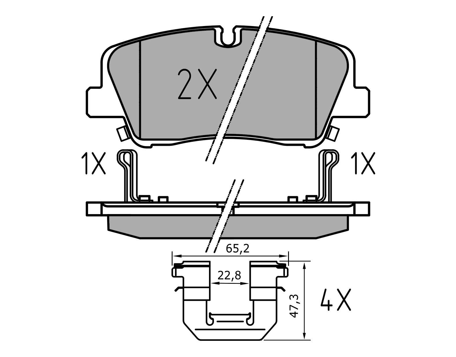 MEYLE Bremseklodser 0252241817pd bagaksel for HYUNDAI