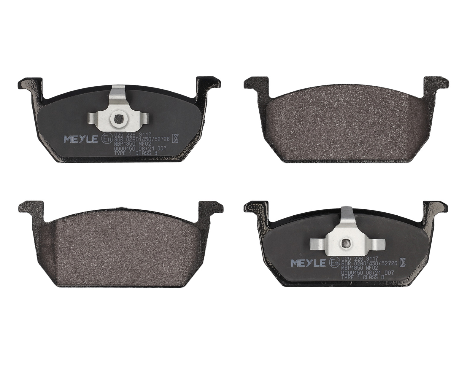 MEYLE Bremseklodser 0252263117 foraksel for AUDI SKODA VW SEAT