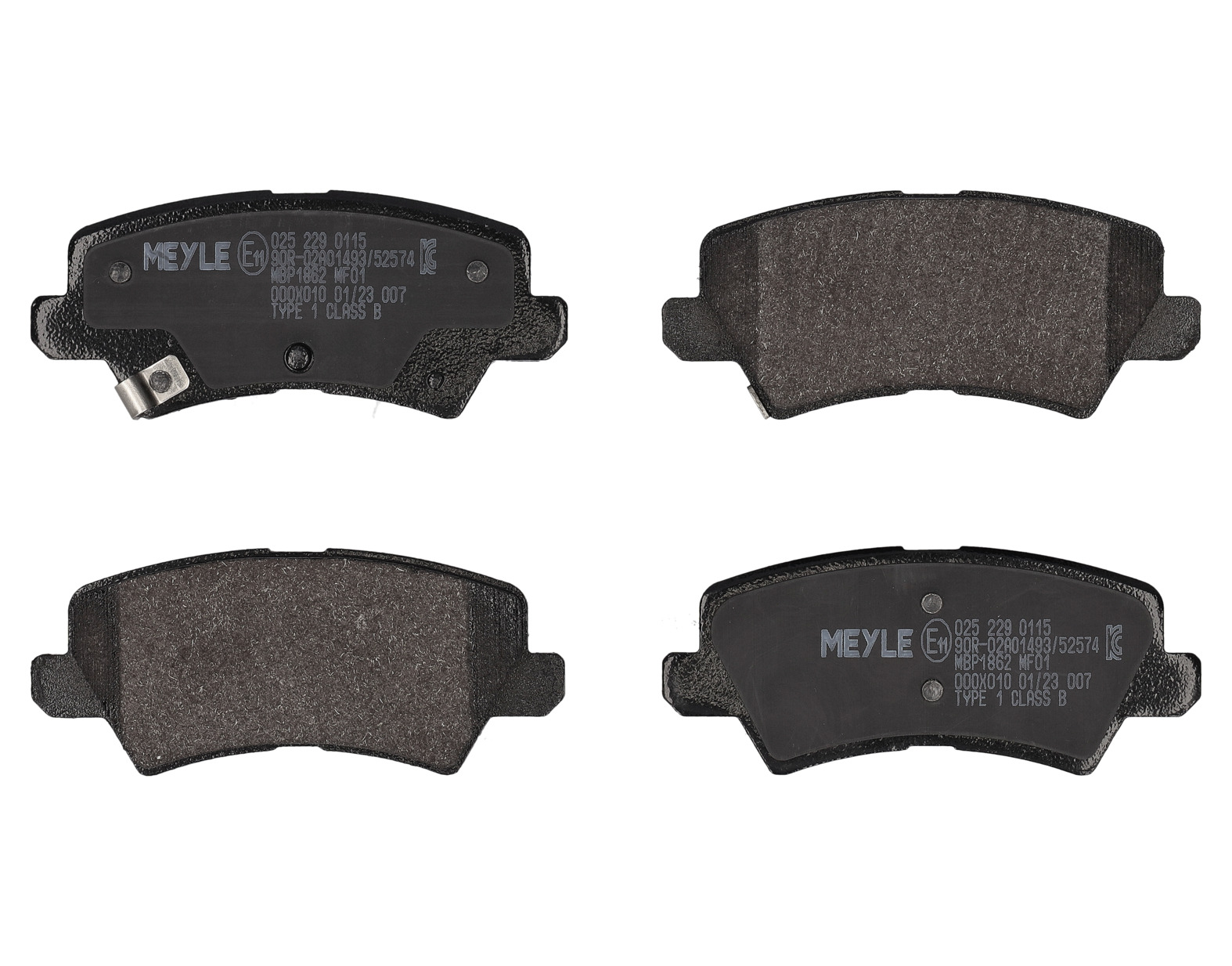 MEYLE Bremseklodser 0252290115 bagaksel for KIA
