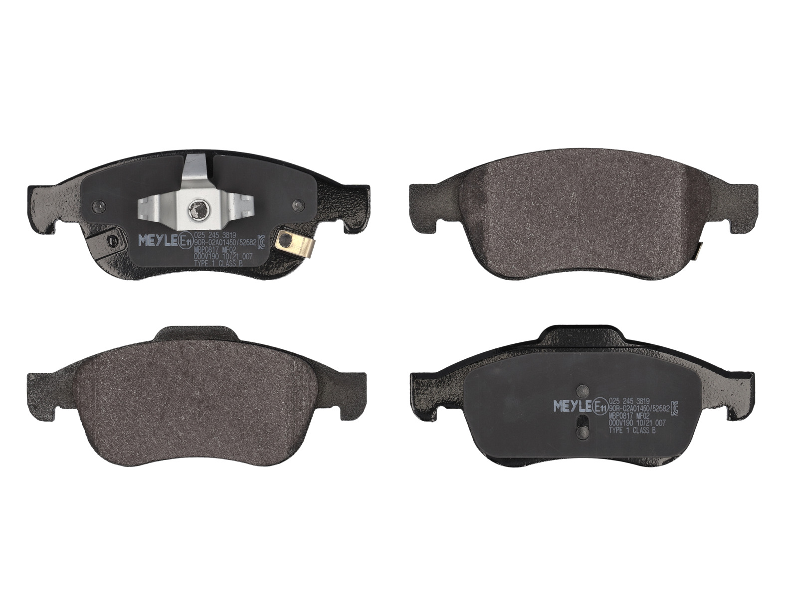 MEYLE Bremseklodser 0252453819 foraksel for JEEP