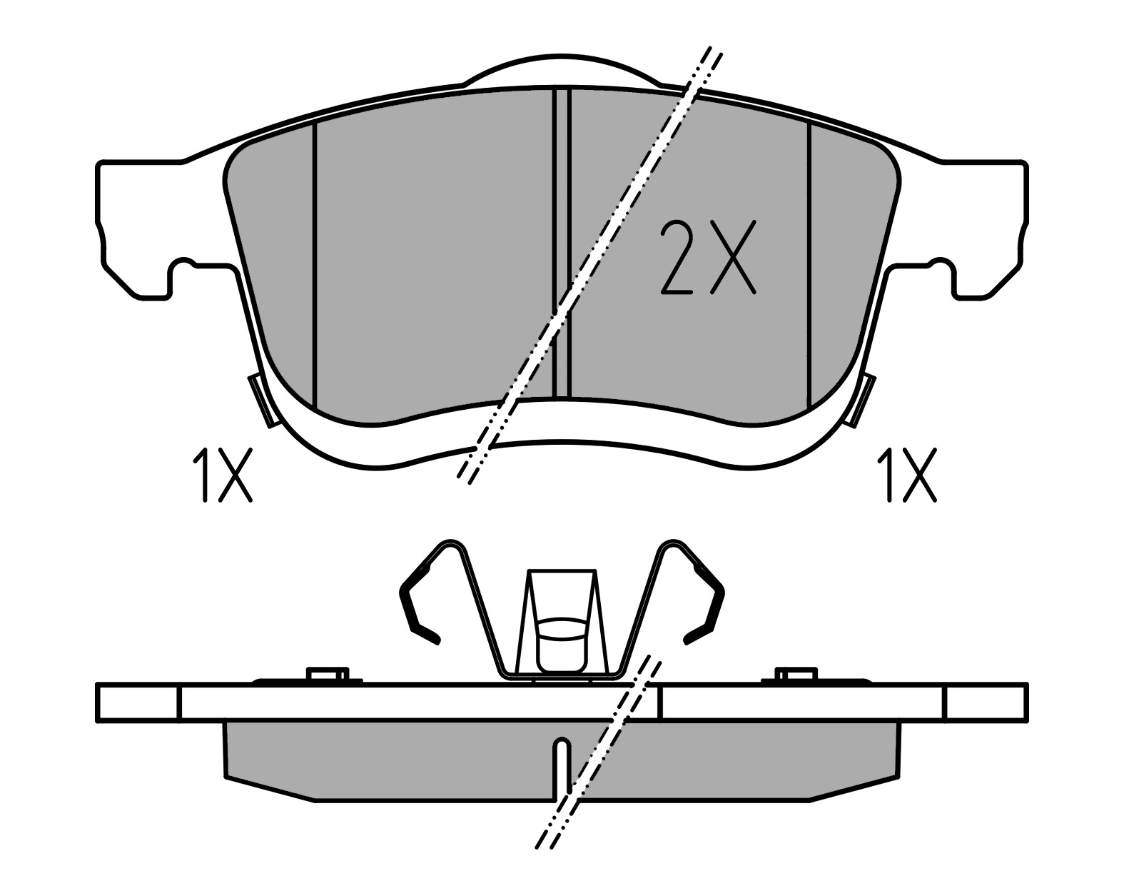 MEYLE Bremseklodser 0252590621 foraksel for FIAT