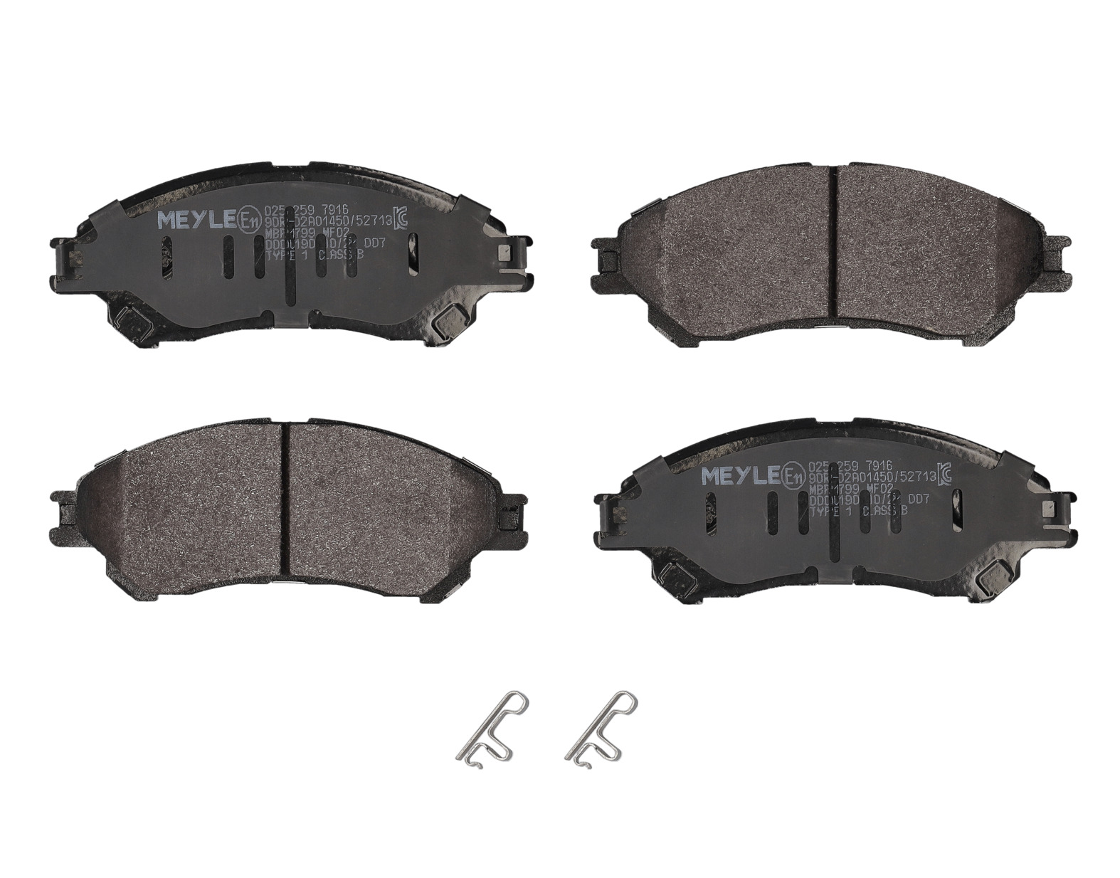 MEYLE Bremseklodser 0252597916 foraksel for SUZUKI