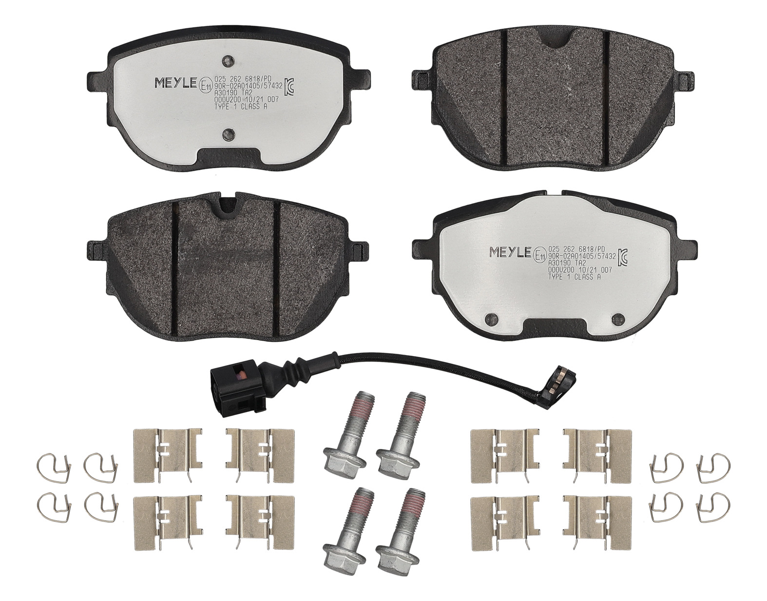MEYLE Bremseklodser 0252626818pd foraksel for VW