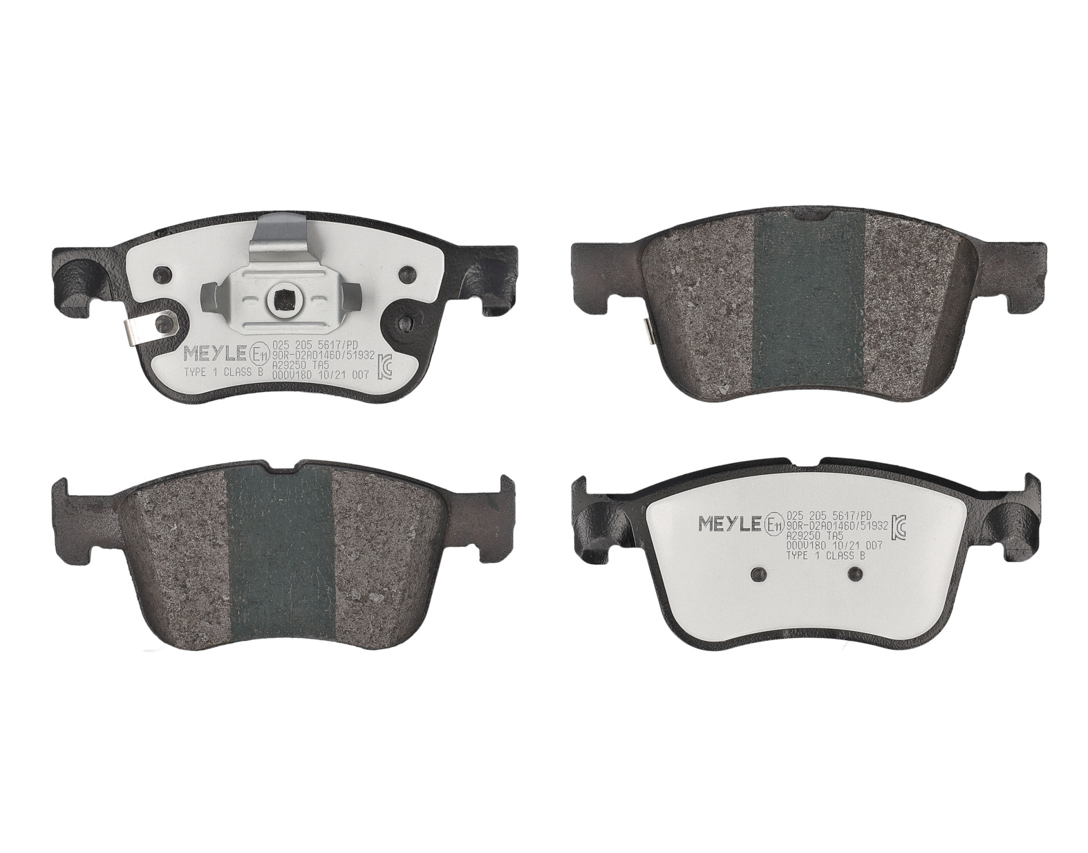 MEYLE Bremseklodser 0252055617pd foraksel for FORD