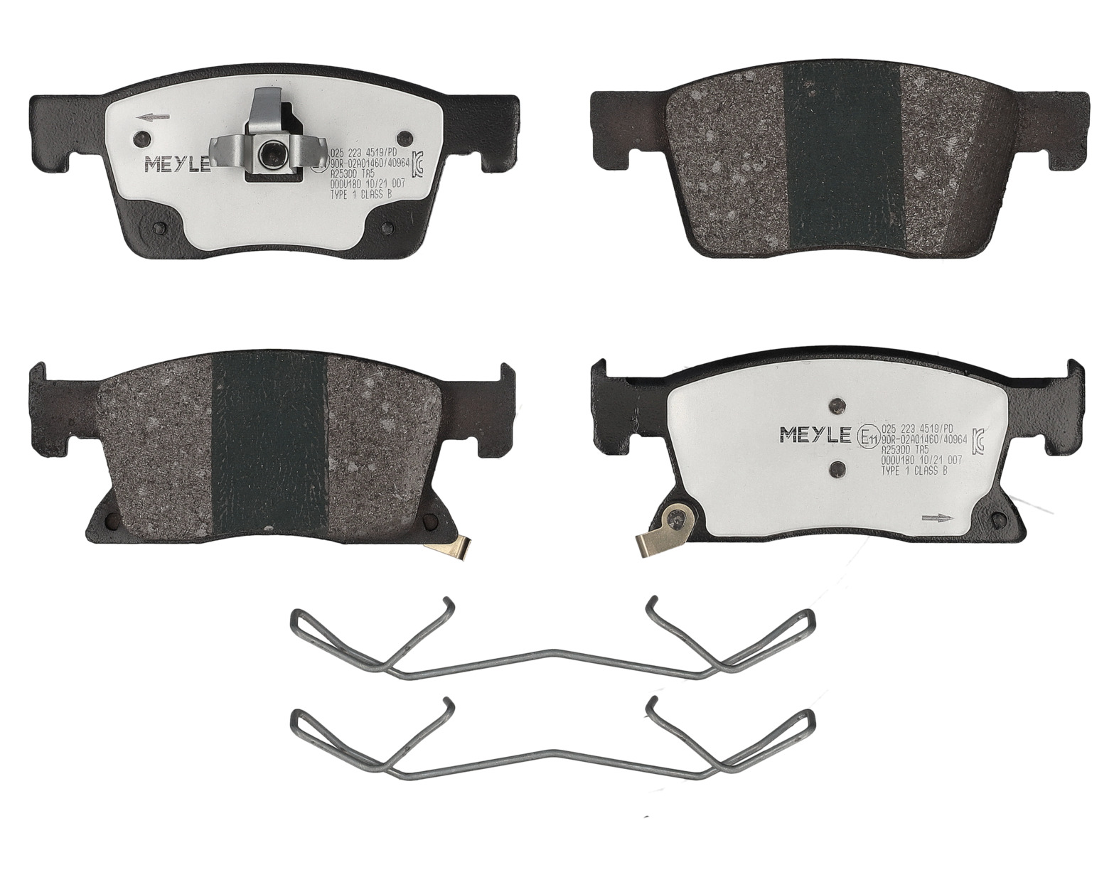 MEYLE Bremseklodser 0252234519pd foraksel for GENERAL MOTORS OPEL