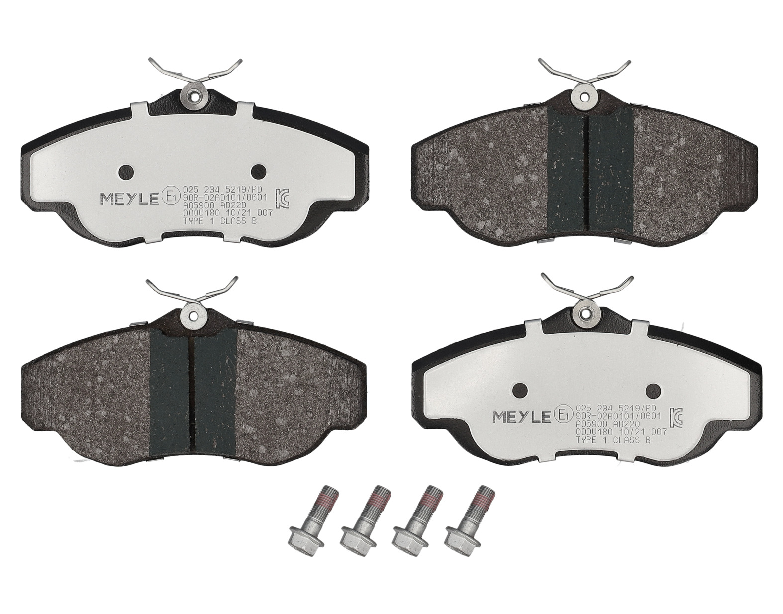 MEYLE Bremseklodser 0252345219pd foraksel for LAND ROVER