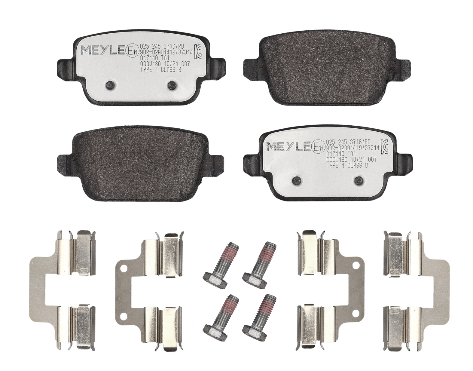 MEYLE Bremseklodser 0252453716pd bagaksel for VOLVO LAND ROVER