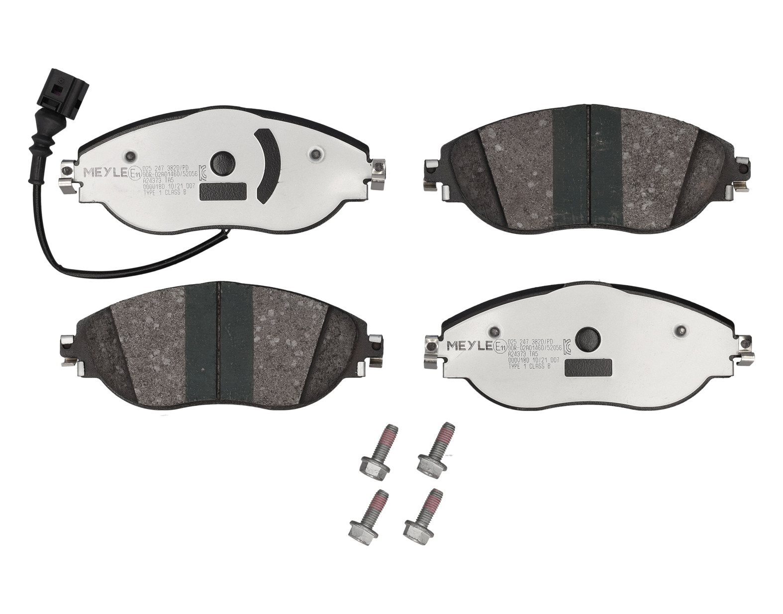 MEYLE Bremseklodser 0252473820pd foraksel for CUPRA VW SKODA