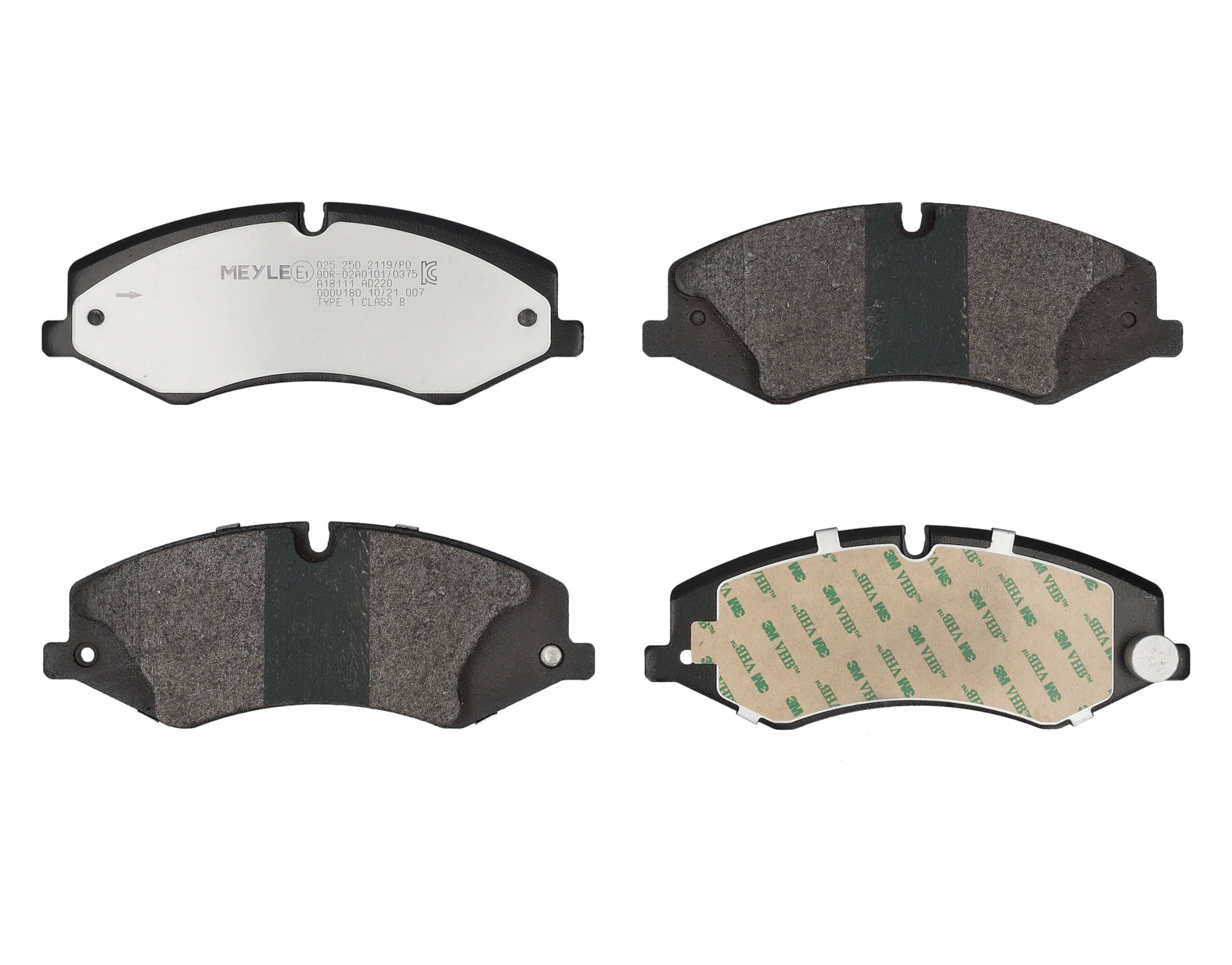 MEYLE Bremseklodser 0252502119pd foraksel for LAND ROVER