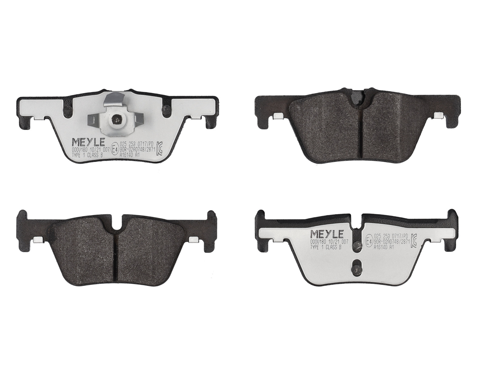 MEYLE Bremseklodser 0252530717pd bagaksel for BMW