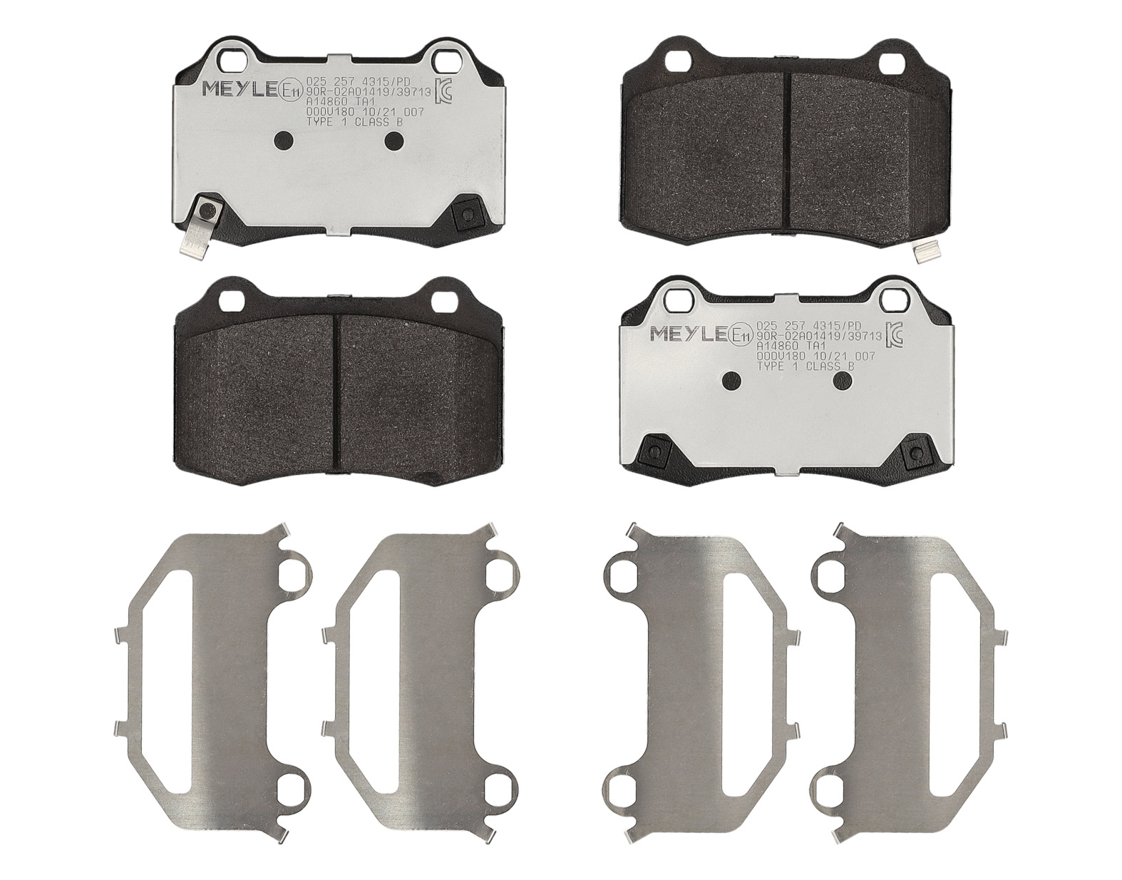 MEYLE Bremseklodser 0252574315pd bagaksel for TESLA CHRYSLER HYUNDAI JEEP