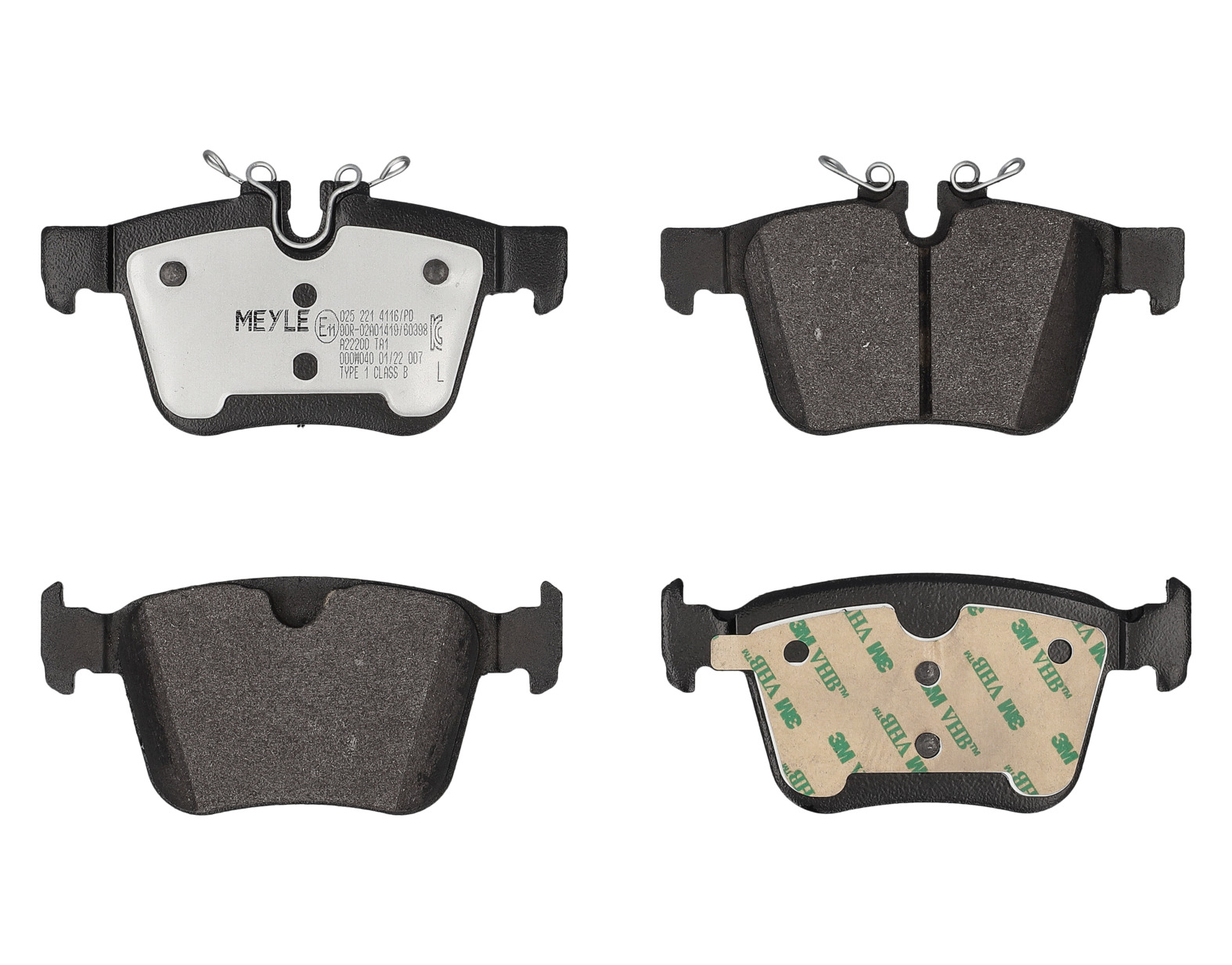 MEYLE Bremseklodser 0252214116pd bagaksel for VOLVO JAGUAR LAND ROVER