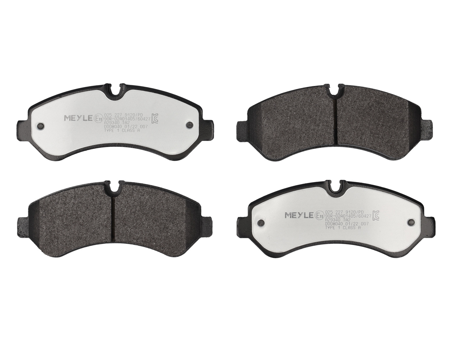 MEYLE Bremseklodser 0252279120pd bagaksel for MERCEDES-BENZ