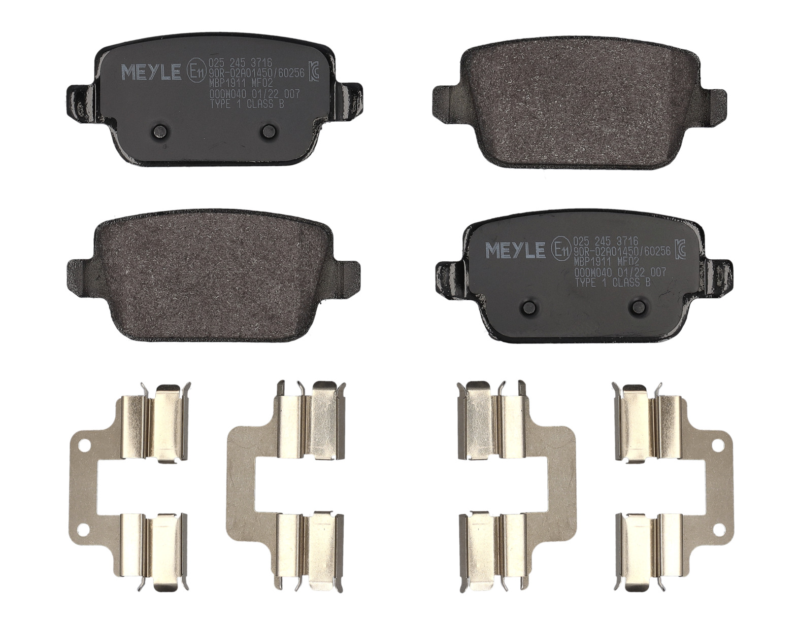 MEYLE Bremseklodser 0252453716 bagaksel for VOLVO LAND ROVER