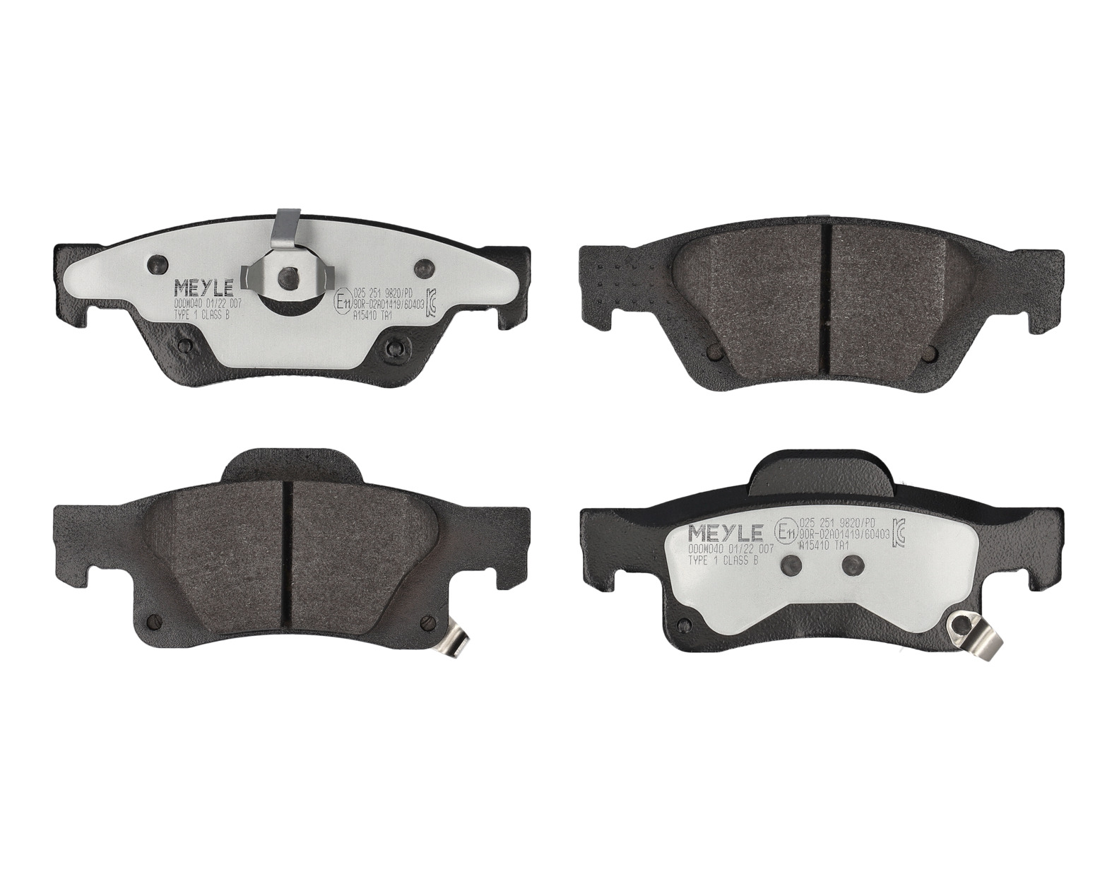 MEYLE Bremseklodser 0252519820pd bagaksel for JEEP