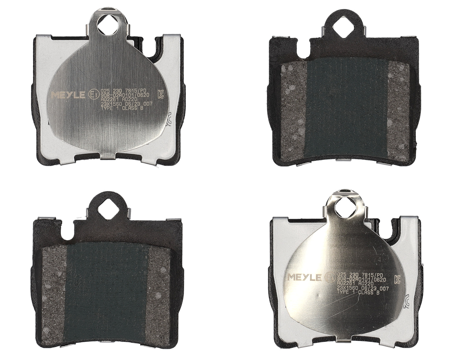 MEYLE Bremseklodser 0252307815pd bagaksel for MERCEDES-BENZ
