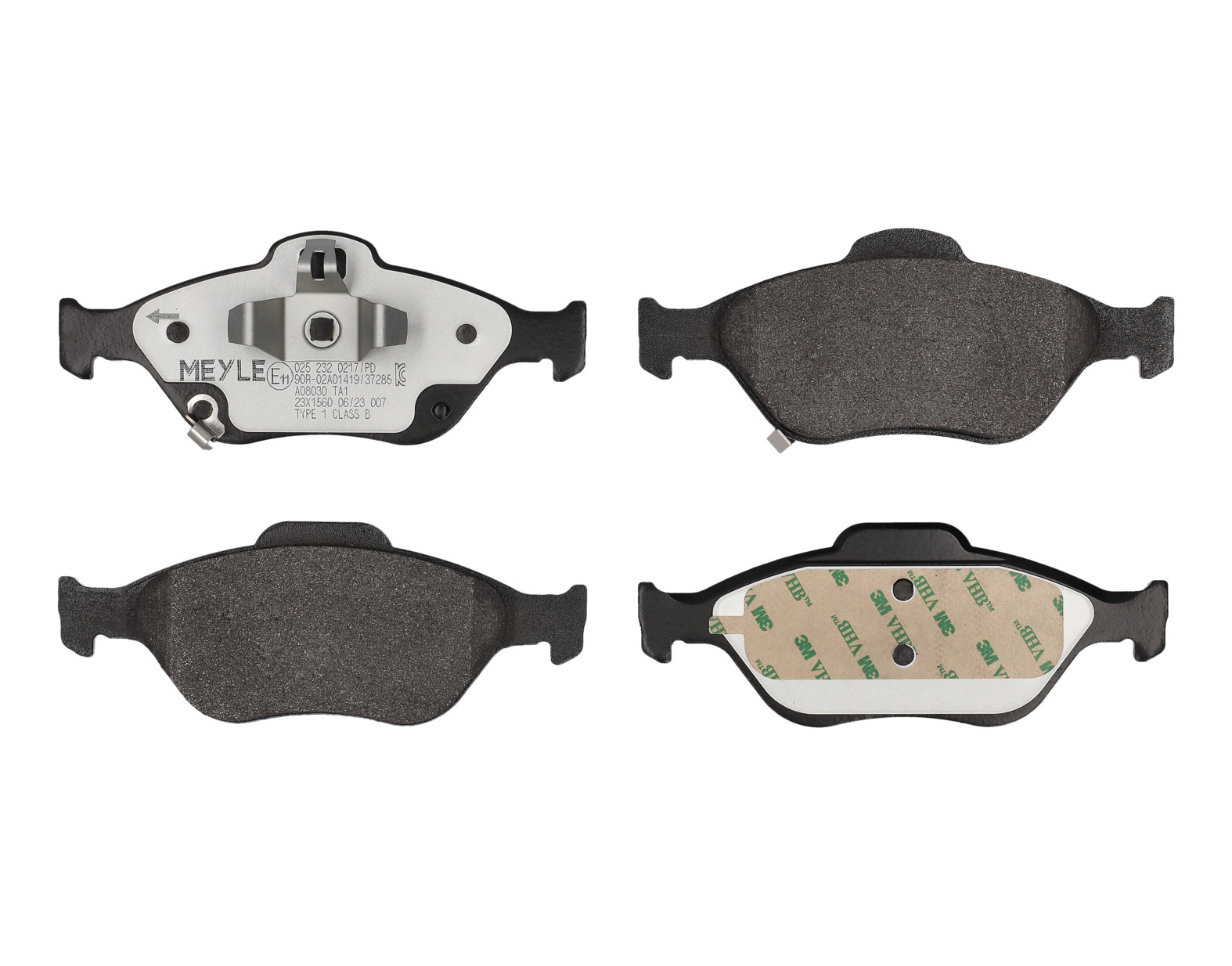 MEYLE Bremseklodser 0252320217pd foraksel for TOYOTA DAIHATSU
