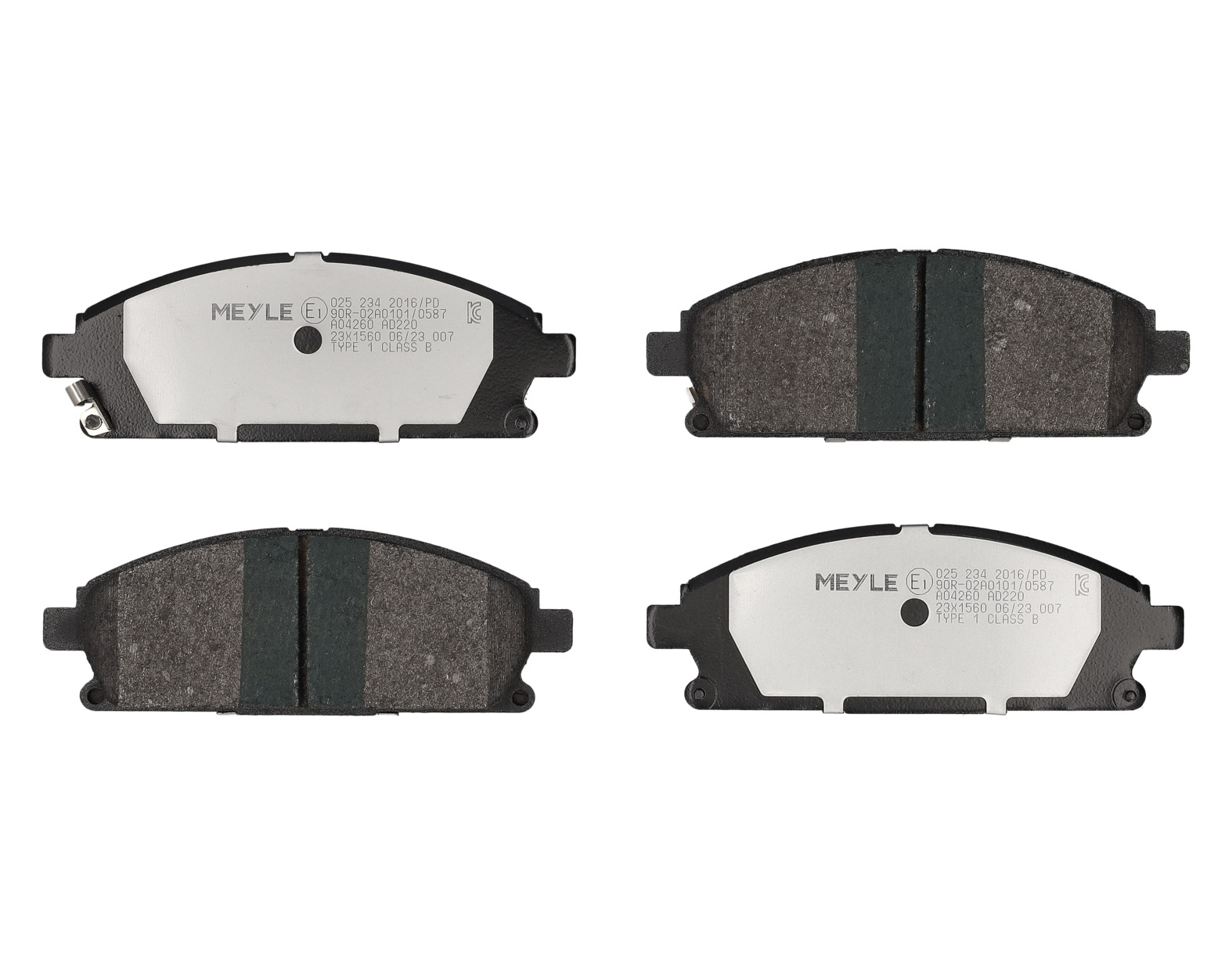 MEYLE Bremseklodser 0252342016pd foraksel for NISSAN INFINITI