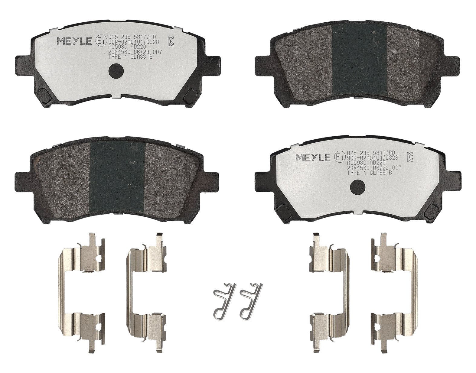 MEYLE Bremseklodser 0252355817pd foraksel for SUBARU