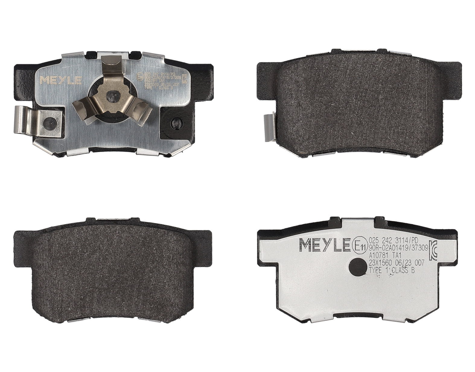 MEYLE Bremseklodser 0252423114pd bagaksel for HONDA