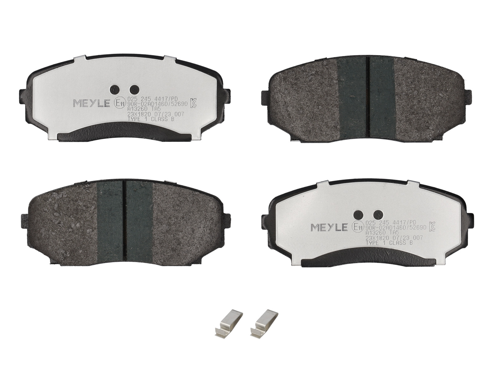 MEYLE Bremseklodser 0252454417pd foraksel for MAZDA MITSUBISHI