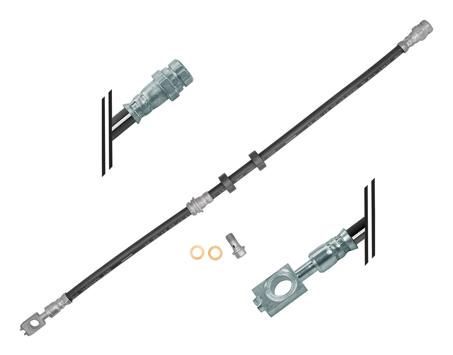 MEYLE Bremseslange 1006110079s foraksel for VW