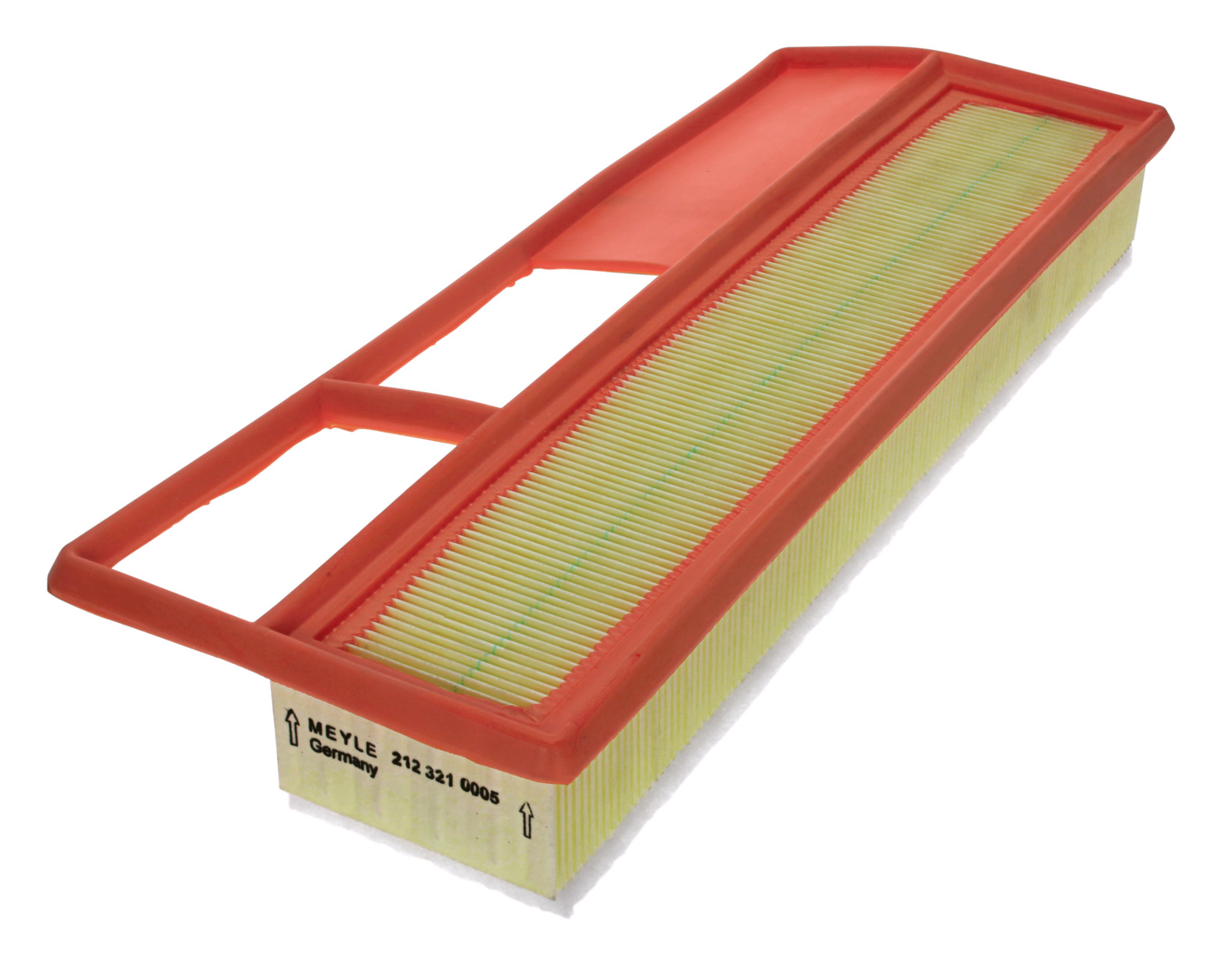 MEYLE Luftfilter 2123210005 Filterindsats height_mm_209|Højde [mm]|64 length_mm_203|Længde [mm]|377 64mm for FORD LANCIA FIAT