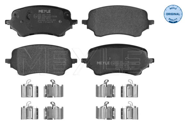 MEYLE Bremseklodser 0252627118 foraksel for FORD