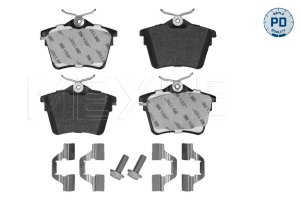 MEYLE Bremseklodser 0252413517pd bagaksel for PEUGEOT CITROËN