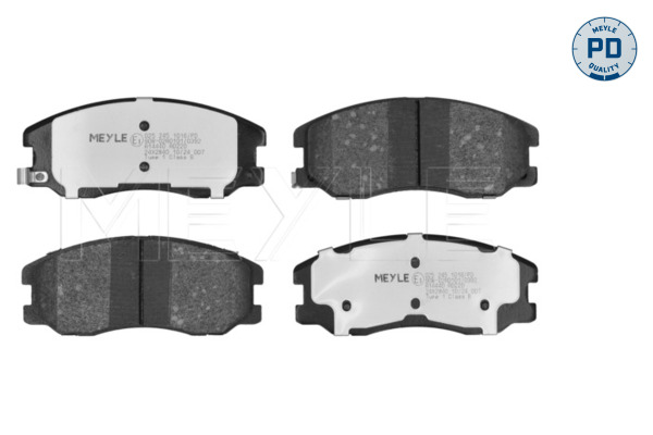MEYLE Bremseklodser 0252451016pd foraksel for VAUXHALL OPEL CHEVROLET GENERAL MOTORS