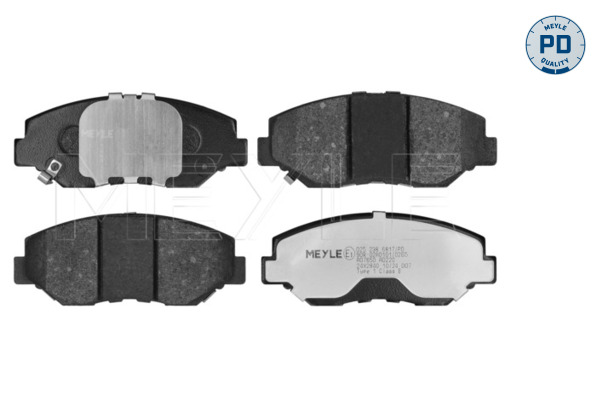 MEYLE Bremseklodser 0252386817pd foraksel for HONDA