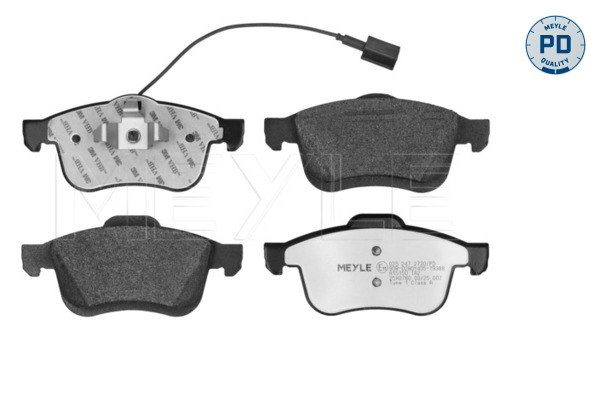 MEYLE Bremseklodser 0252472720pd foraksel for VAUXHALL FIAT LANCIA GENERAL MOTORS