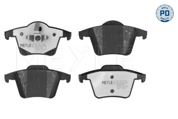 MEYLE Bremseklodser 0252401118pd bagaksel for VOLVO