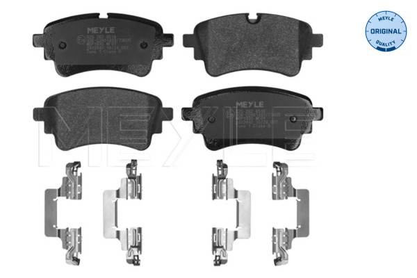 MEYLE Bremseklodser 0252626518 bagaksel for AUDI