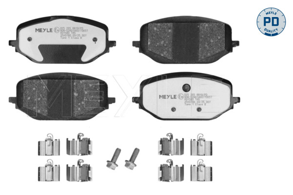 MEYLE Bremseklodser 0252658819pd foraksel for GENERAL MOTORS DS CITROËN TOYOTA