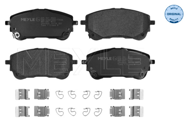 MEYLE Bremseklodser 0252614920 foraksel for SUZUKI TOYOTA LEXUS