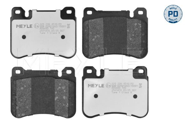 MEYLE Bremseklodser 0252394516pd foraksel for MERCEDES-BENZ