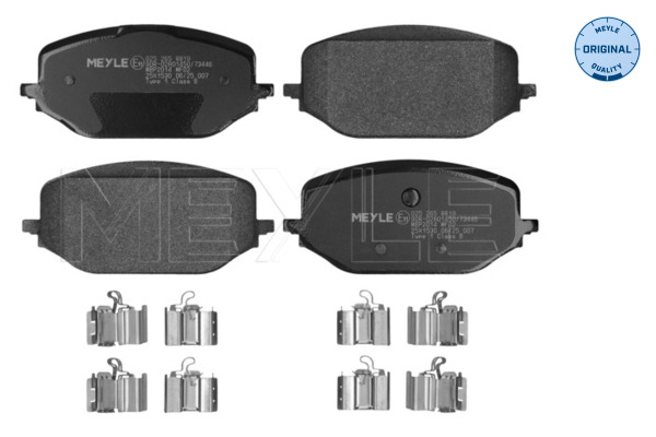 MEYLE Bremseklodser 0252658819 foraksel for FIAT DS CITROËN