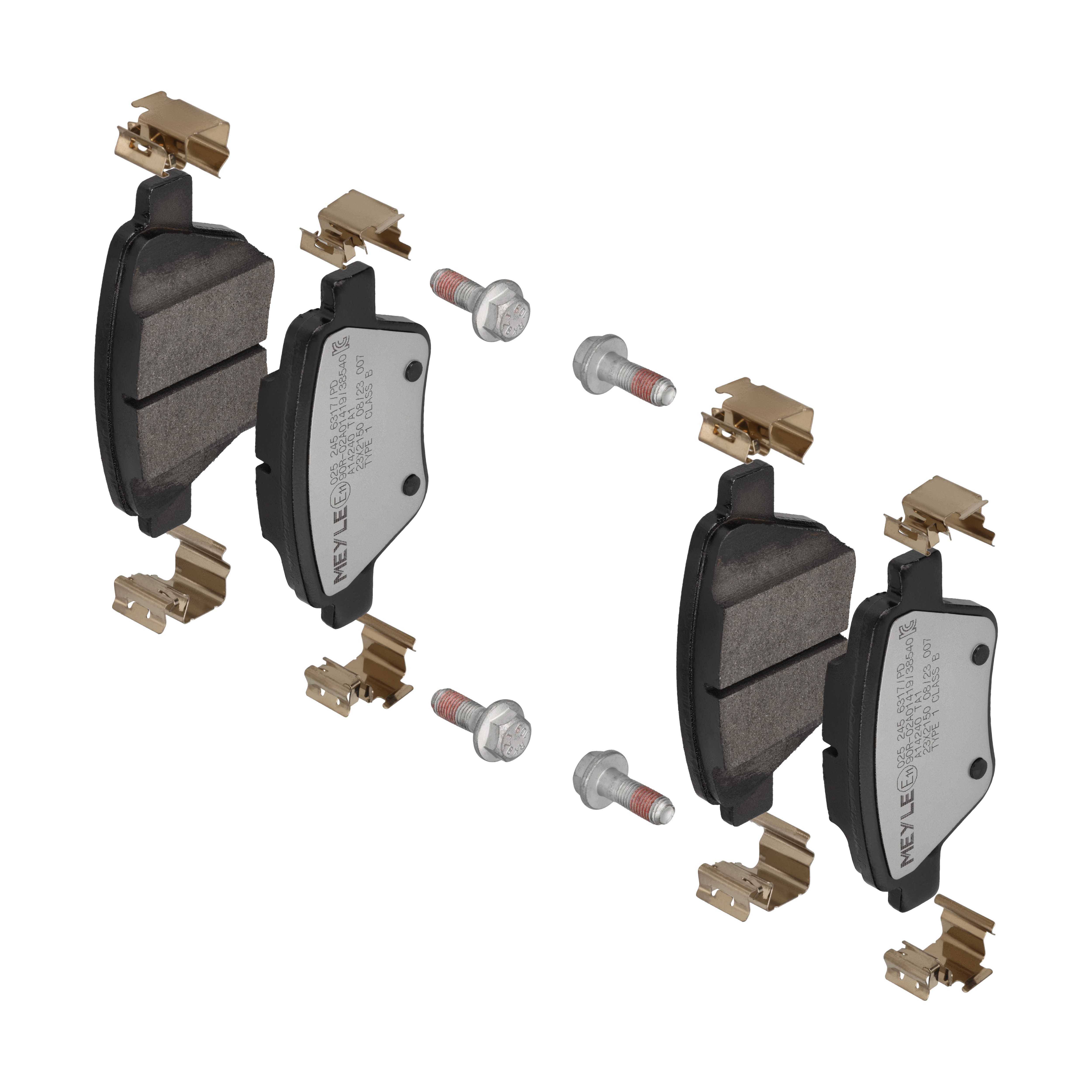 MEYLE Bremseklodser 0252456317pd bagaksel for VW