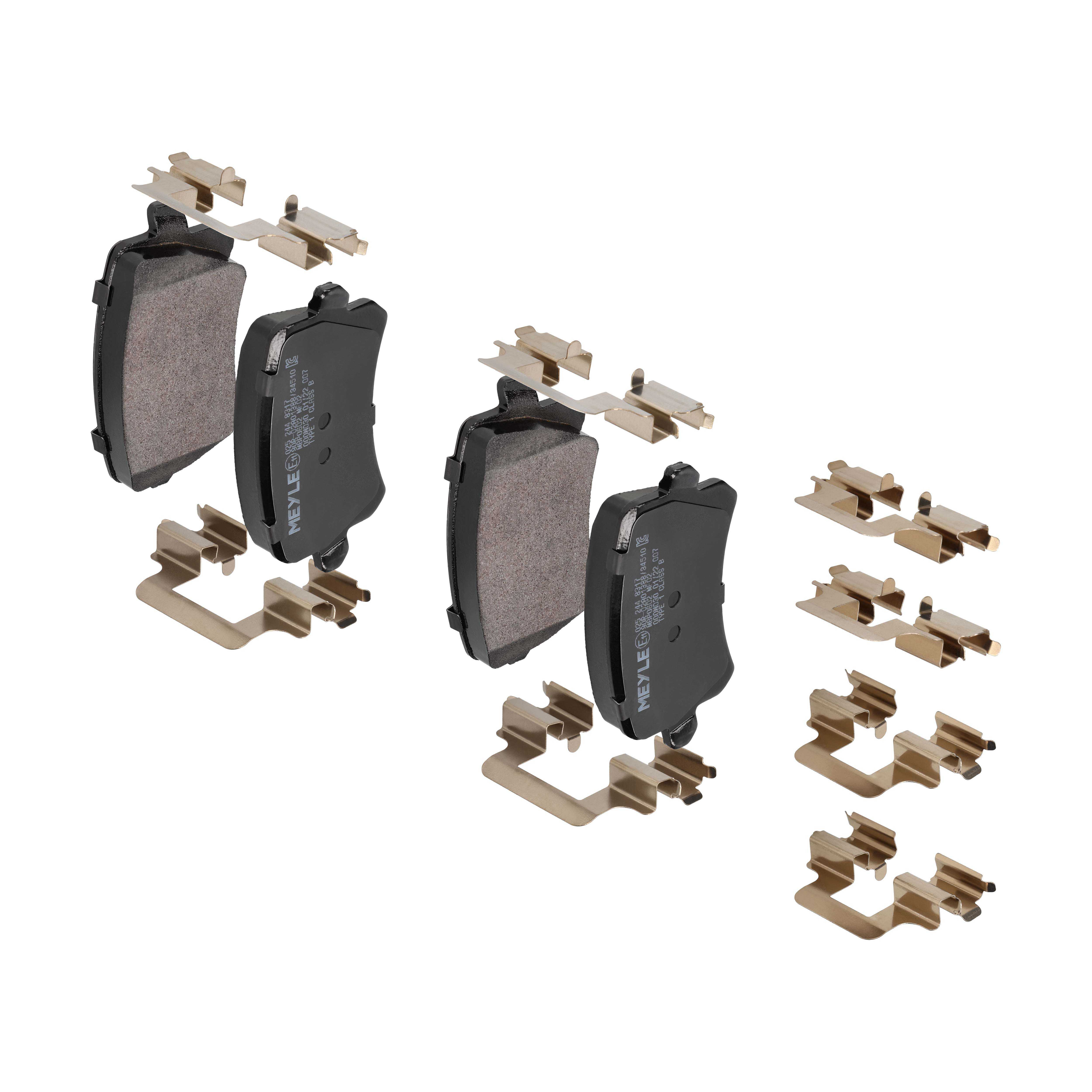 MEYLE Bremseklodser 0252448317 bagaksel for VW