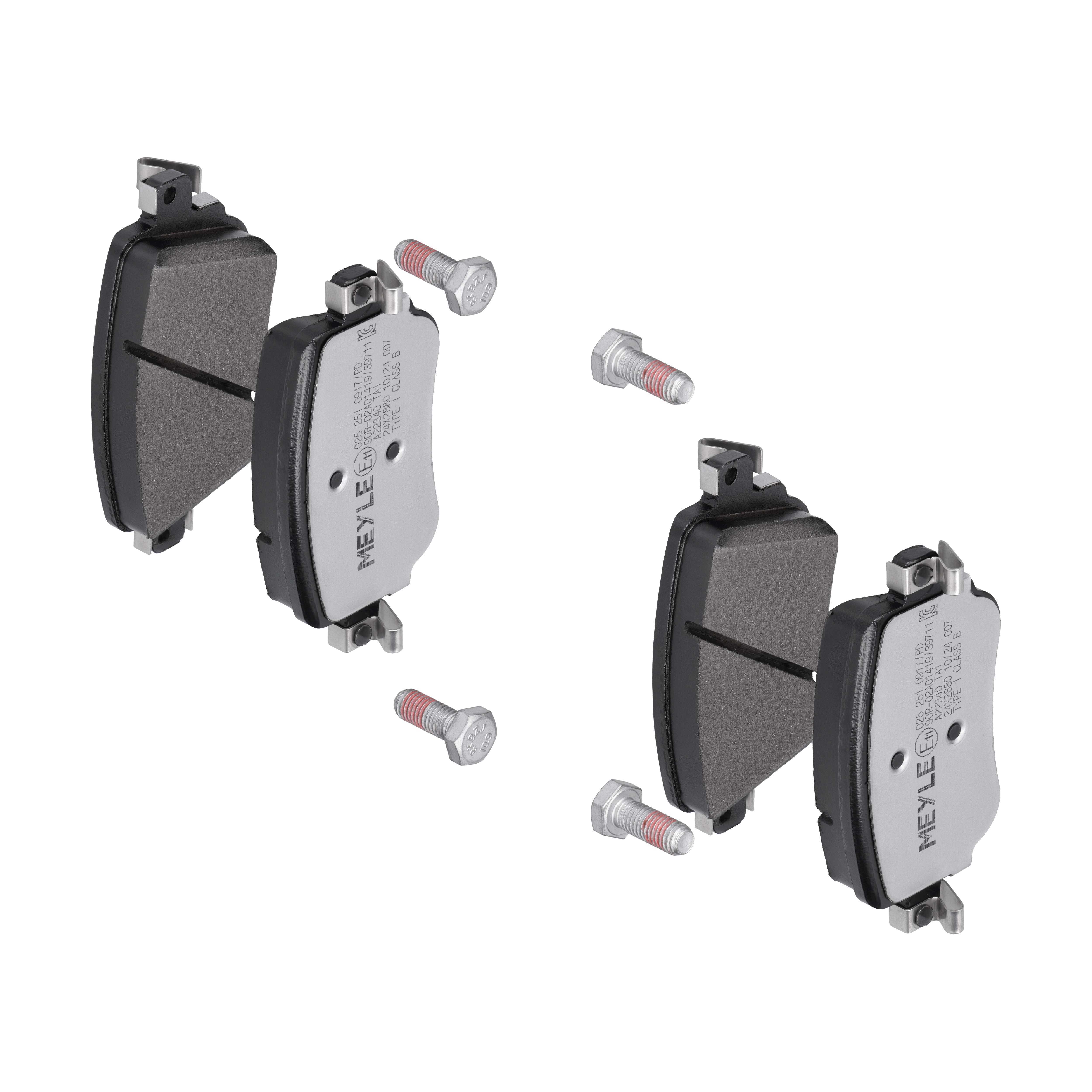 MEYLE Bremseklodser 0252510917pd bagaksel for SKODA SEAT AUDI VW