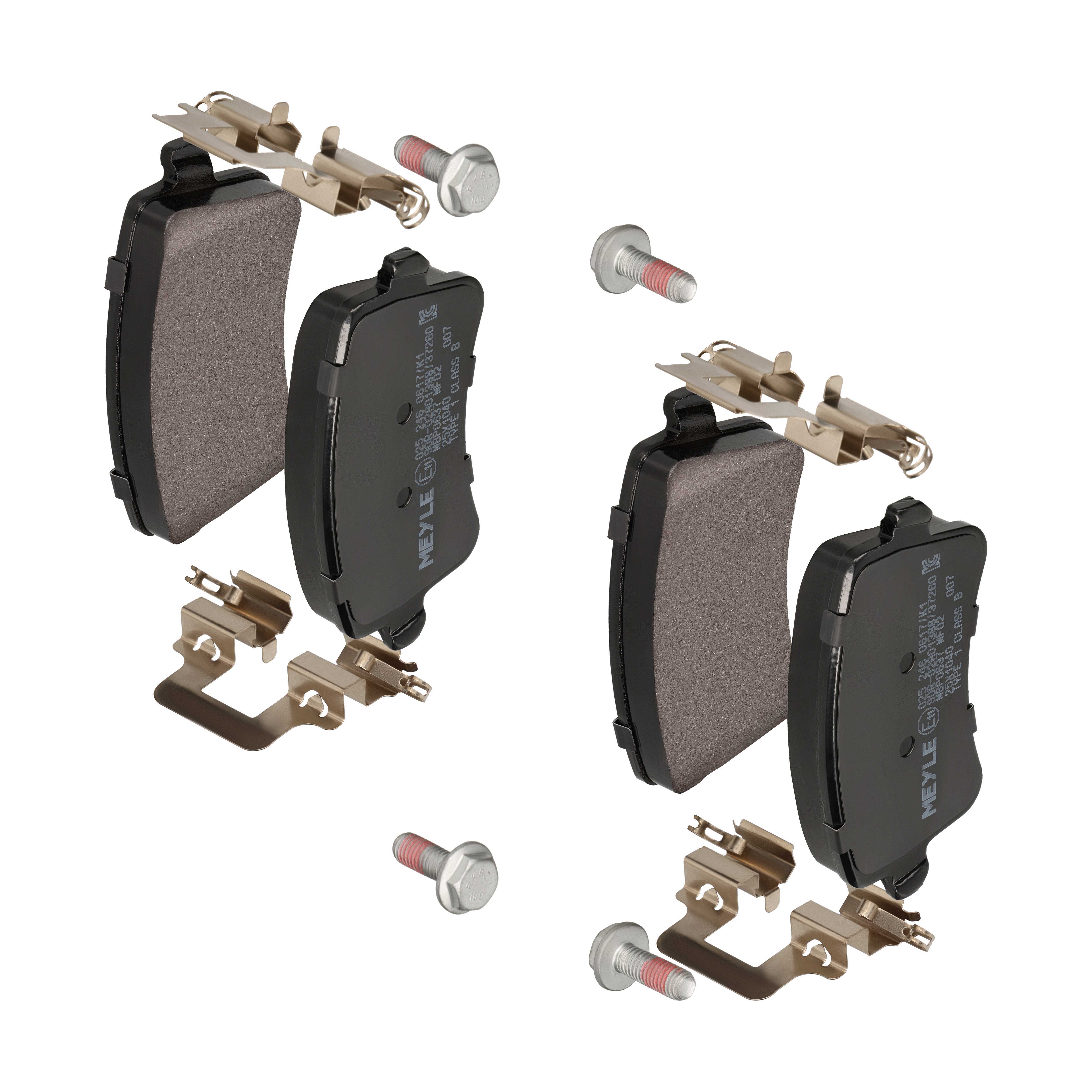 MEYLE Bremseklodser 0252460617k1 bagaksel for AUDI